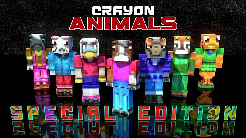 Crayon Animals on the Minecraft Marketplace by House of How