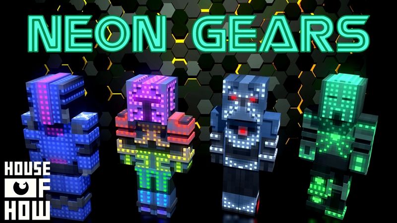 Neon Gears on the Minecraft Marketplace by House of How