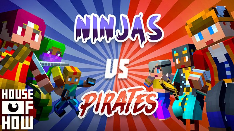 Ninjas vs Pirates on the Minecraft Marketplace by House of How