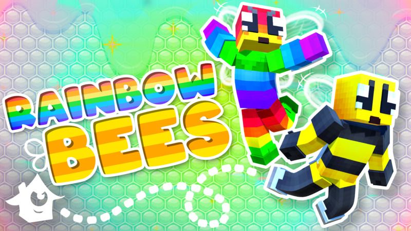 Rainbow Bees on the Minecraft Marketplace by House of How