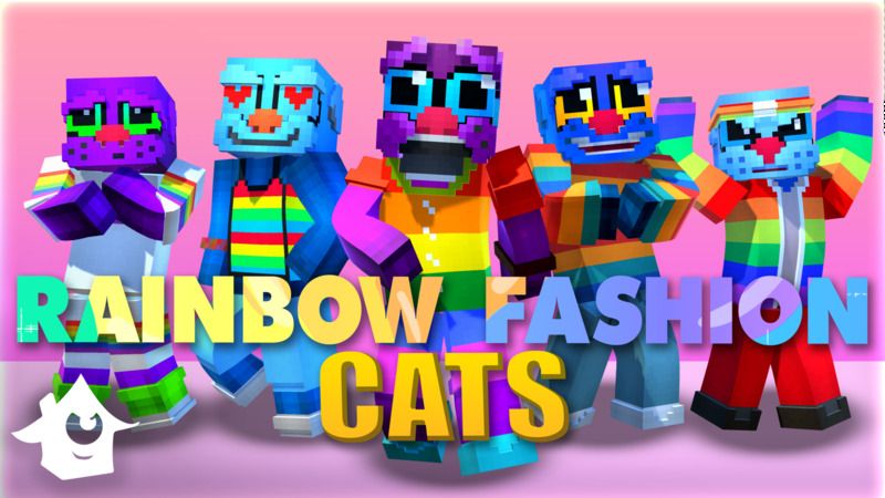 Rainbow Fashion Cats on the Minecraft Marketplace by House of How