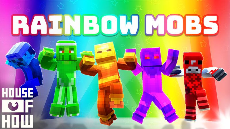 Rainbow Mobs on the Minecraft Marketplace by House of How