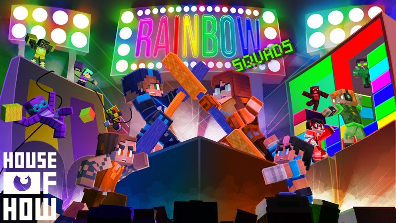 Rainbow Squads on the Minecraft Marketplace by House of How