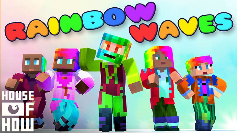 Rainbow Waves on the Minecraft Marketplace by House of How