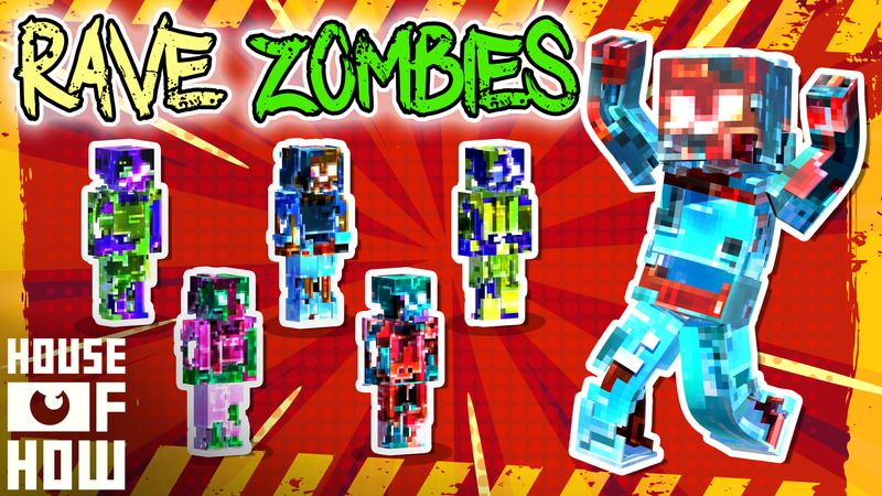 Rave Zombies on the Minecraft Marketplace by House of How