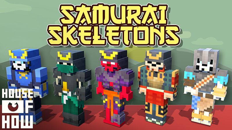 Samurai Skeletons on the Minecraft Marketplace by House of How