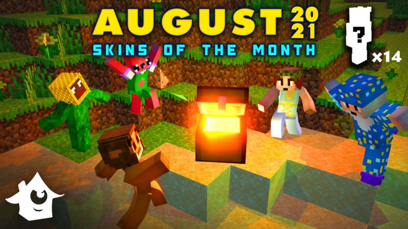 Skins of the Month August on the Minecraft Marketplace by House of How