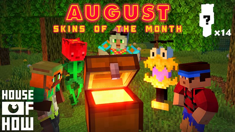 Skins of the Month - August on the Minecraft Marketplace by House of How