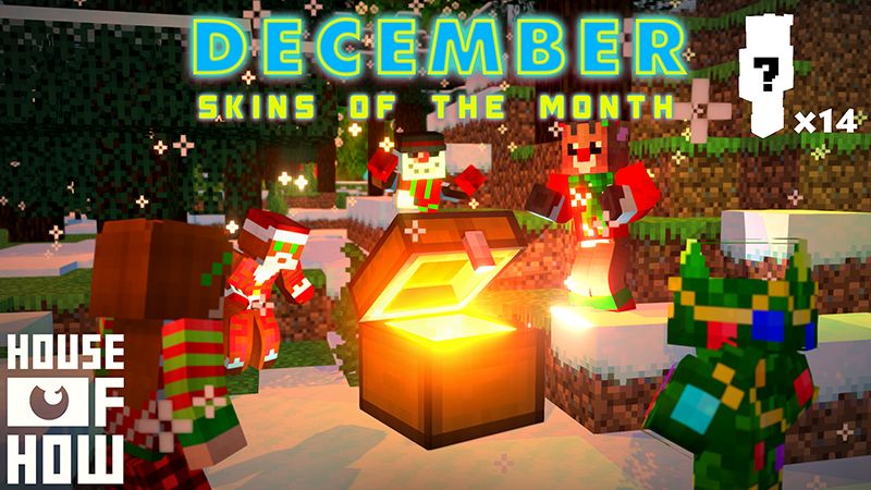 Skins of the Month - December on the Minecraft Marketplace by House of How