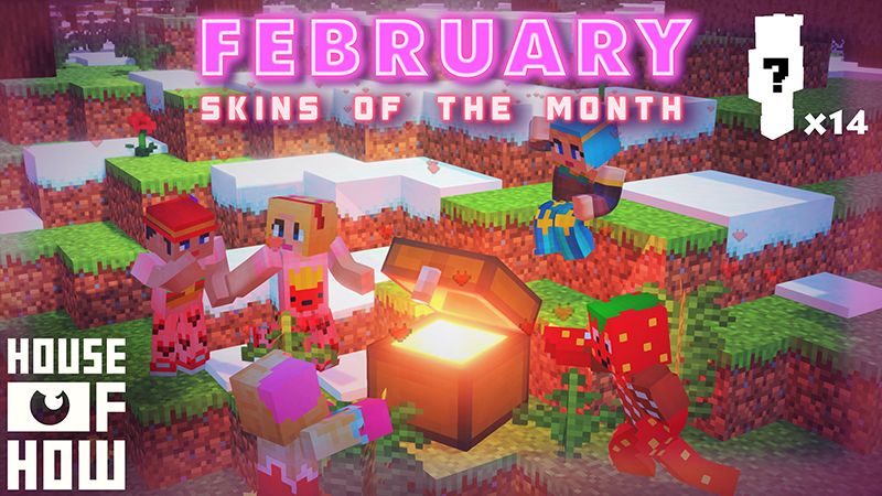 Skins of the Month - February on the Minecraft Marketplace by House of How