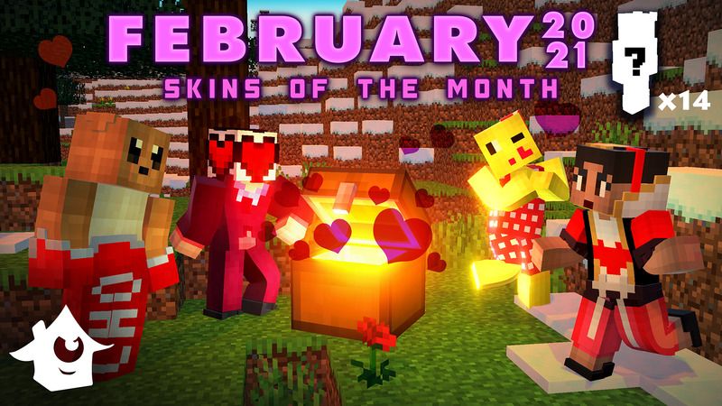 Skins of the Month - February on the Minecraft Marketplace by House of How