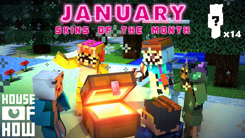 Skins of the Month - January on the Minecraft Marketplace by House of How