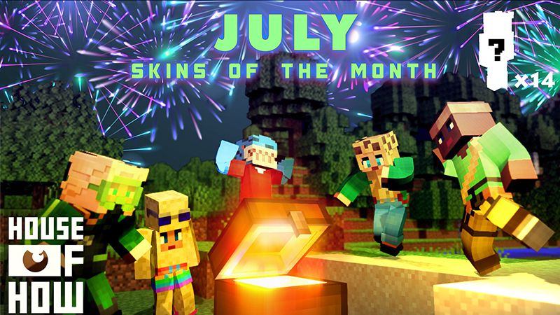 Skins of the Month - July on the Minecraft Marketplace by House of How