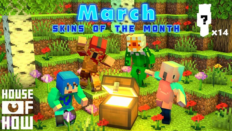 Skins of the Month - March on the Minecraft Marketplace by House of How