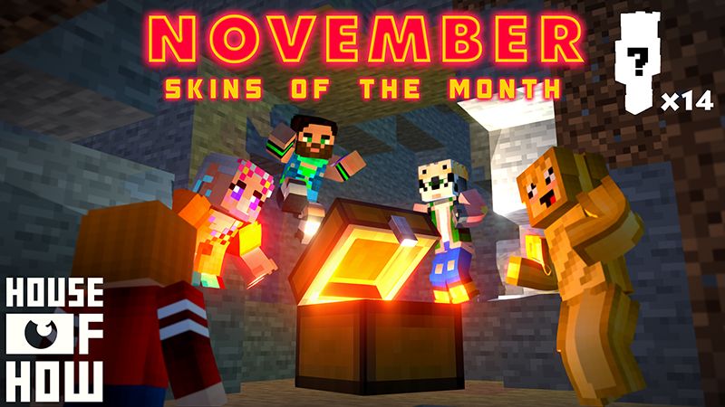 Skins of the Month - November on the Minecraft Marketplace by House of How