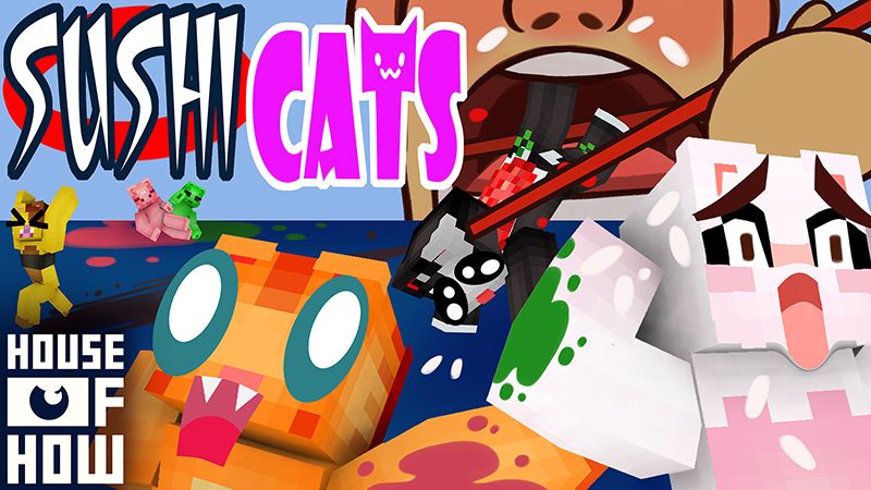 Sushi Cats on the Minecraft Marketplace by House of How