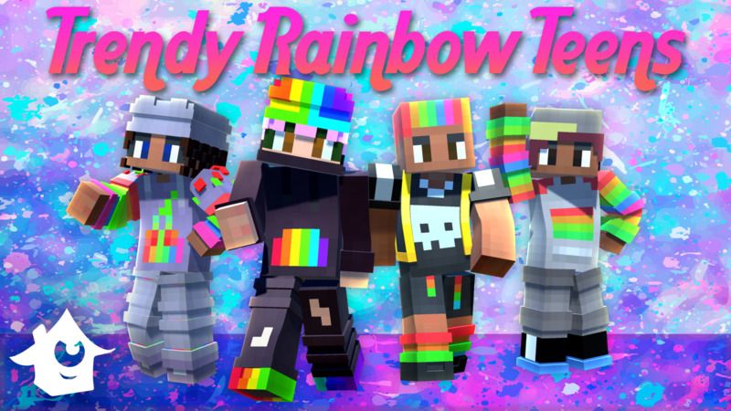 Trendy Rainbow Teens on the Minecraft Marketplace by House of How