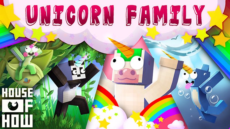 Unicorn Family on the Minecraft Marketplace by House of How