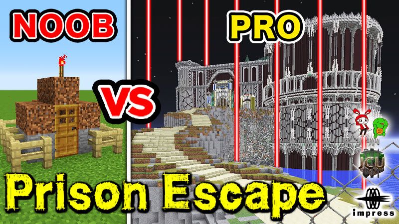 Prison Escape NOOB VS PRO on the Minecraft Marketplace by impress