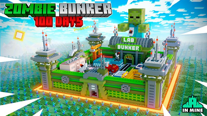 100 Days Zombie Bunker on the Minecraft Marketplace by In Mine