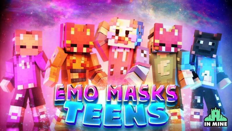 Emo Masks Teens on the Minecraft Marketplace by In Mine