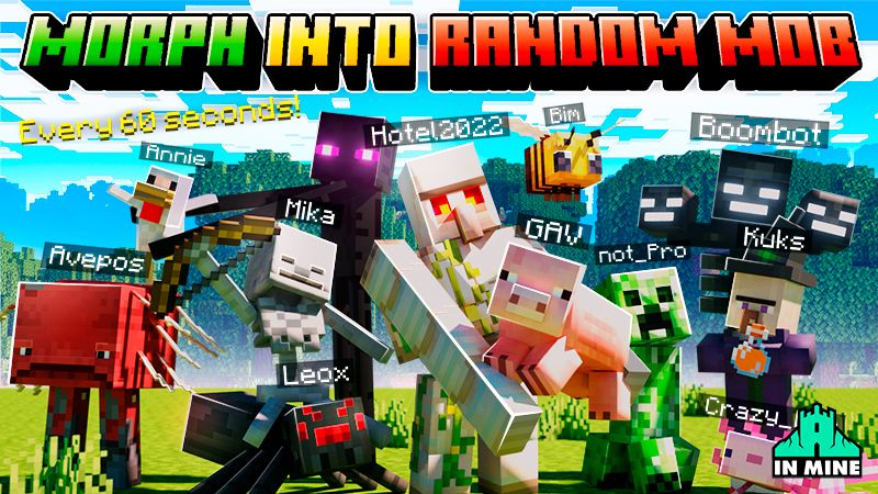 Morph into Random Mob on the Minecraft Marketplace by in-mine