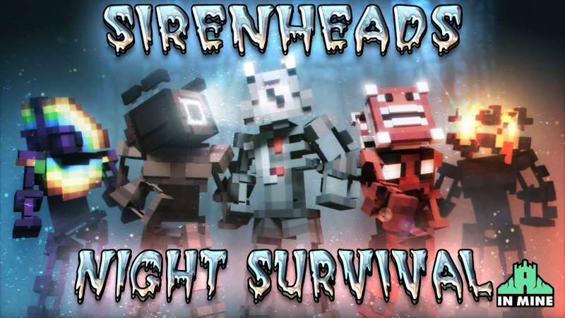 Sirenhead Night Survival on the Minecraft Marketplace by In Mine