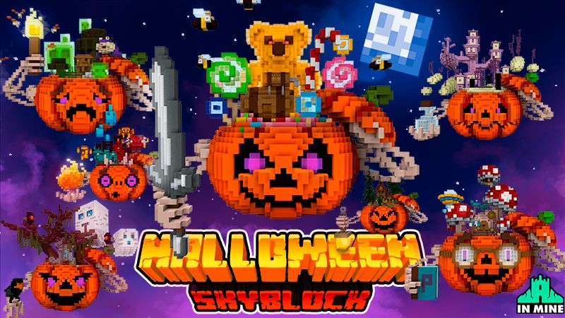 Skyblock Halloween on the Minecraft Marketplace by In Mine