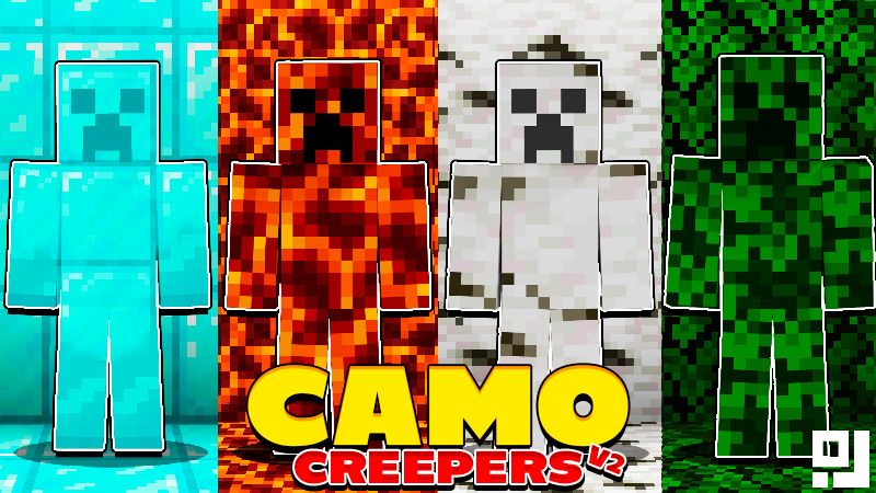 Camo Creepers V2 on the Minecraft Marketplace by inPixel