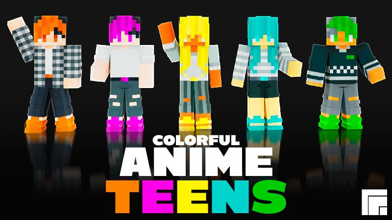 Colorful Anime Teens on the Minecraft Marketplace by inPixel