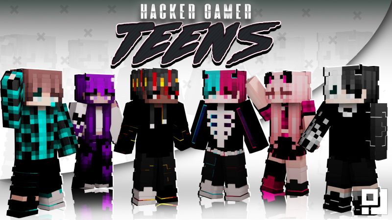 Hacker Gamer Teens on the Minecraft Marketplace by inPixel