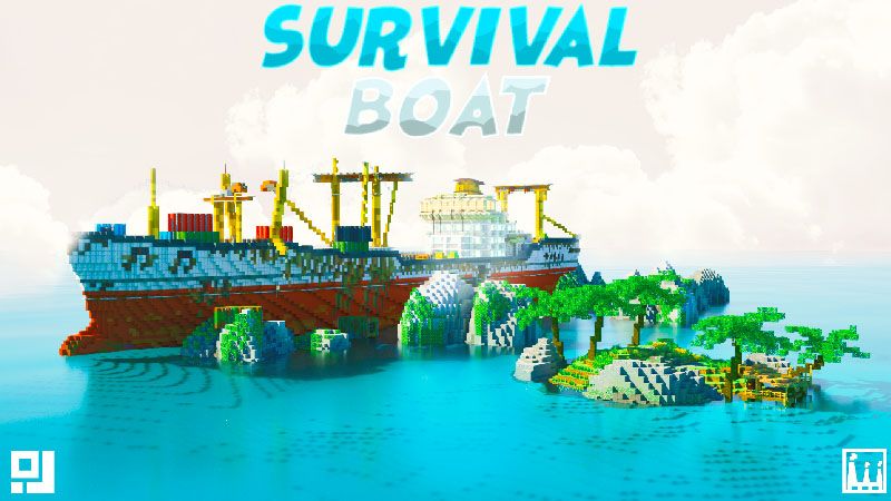 Survival Boat on the Minecraft Marketplace by inPixel