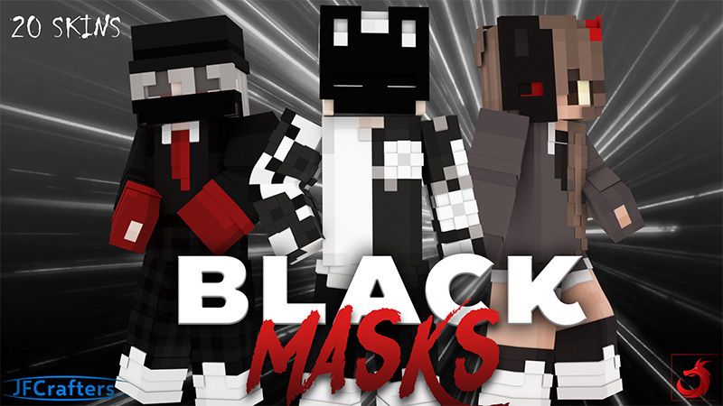 Black Masks on the Minecraft Marketplace by jfcrafters