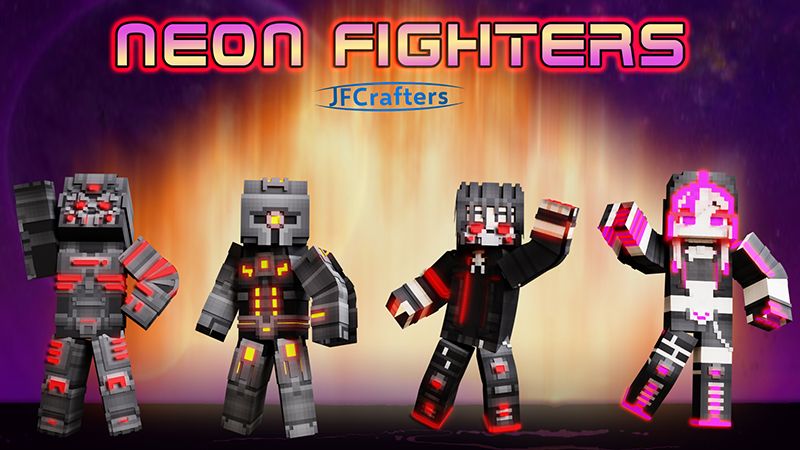 Neon Fighters on the Minecraft Marketplace by JFCrafters