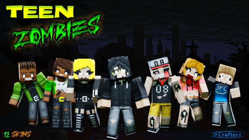 Teen Zombies on the Minecraft Marketplace by JFCrafters