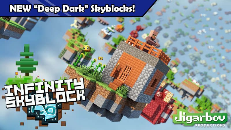 Infinity Skyblock on the Minecraft Marketplace by jigarbov-productions