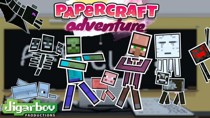 Papercraft Adventure on the Minecraft Marketplace by Jigarbov Productions