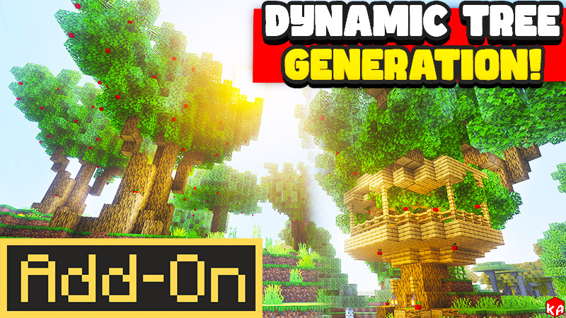 Dynamic Tree Generation Add-On on the Minecraft Marketplace by KA Studios