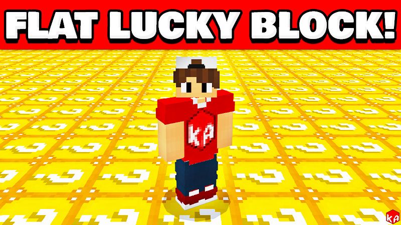 Flat Lucky Block World! on the Minecraft Marketplace by KA Studios