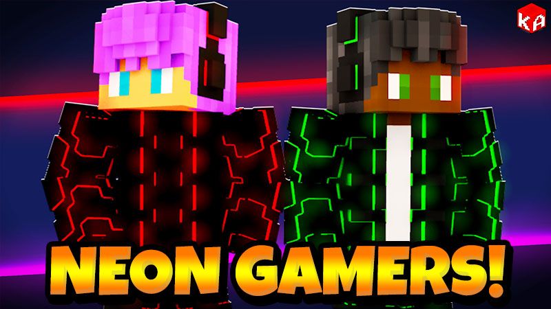 Neon RGB Gamers on the Minecraft Marketplace by KA Studios