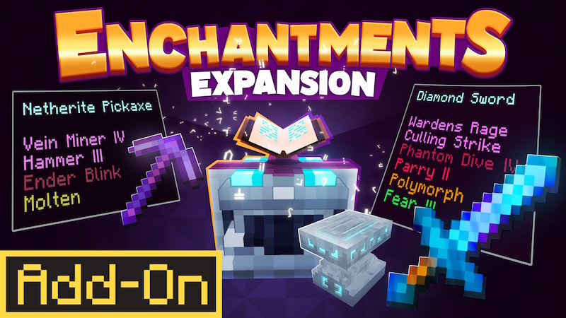 Enchantment Expansion Add-On on the Minecraft Marketplace by King Cube