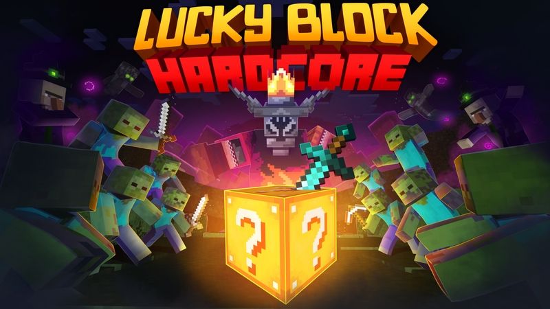 Lucky Block Hardcore on the Minecraft Marketplace by king-cube