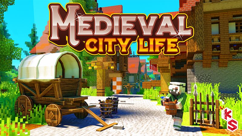 Medieval City Life on the Minecraft Marketplace by Kreatik Studios