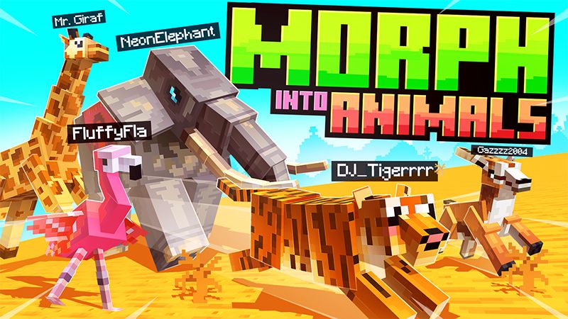 MORPH INTO ANIMALS on the Minecraft Marketplace by Kreatik Studios