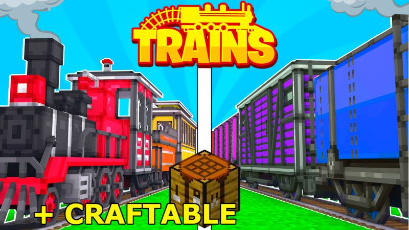 Trains (Craftable) on the Minecraft Marketplace by Kreatik Studios