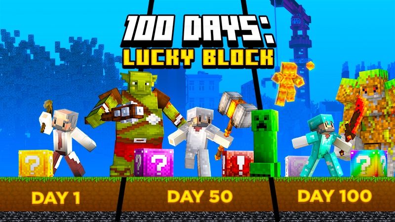 100 Days Lucky Block on the Minecraft Marketplace by Kubo Studios