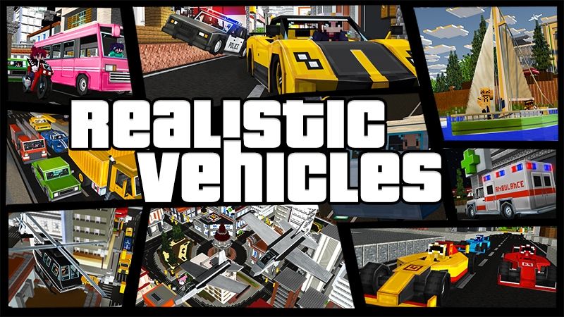 Realistic Vehicles on the Minecraft Marketplace by Kubo Studios