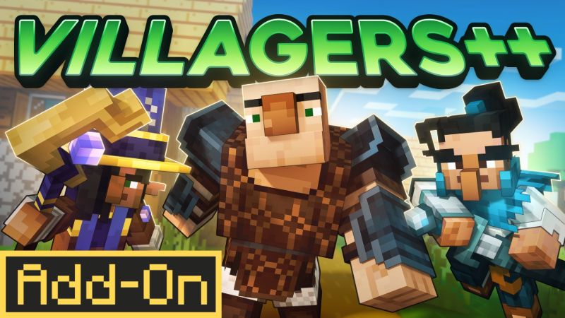 VILLAGERS++ Add-On on the Minecraft Marketplace by Kubo Studios