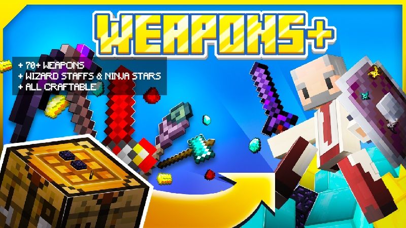 WEAPONS+ on the Minecraft Marketplace by Kubo Studios