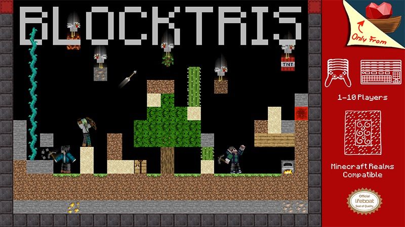 Blocktris on the Minecraft Marketplace by Lifeboat